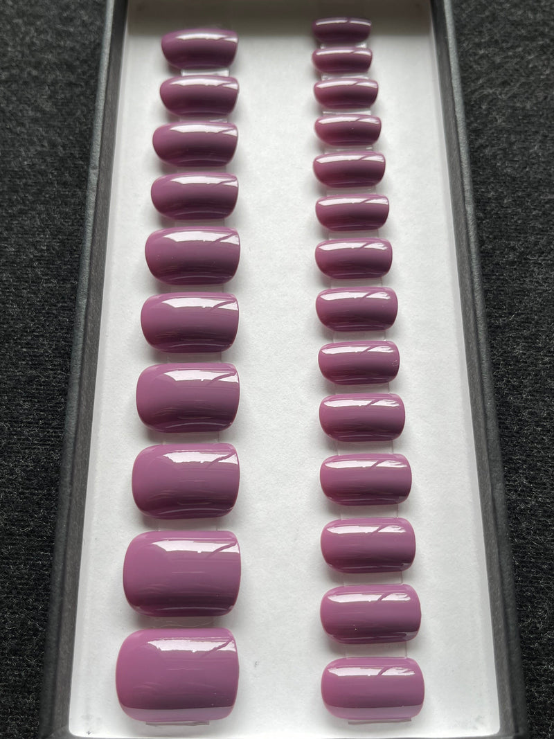 Light Plum - Glansfuld Firkantet