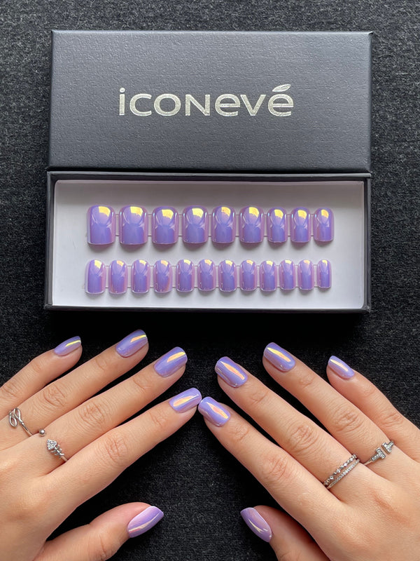 Lavender Shadow - Glansfuld Firkantet