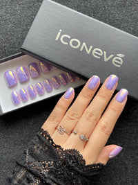Lavender Shadow - Glansfuld Firkantet