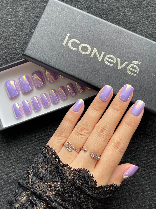 Lavender Shadow - Glansfuld Firkantet